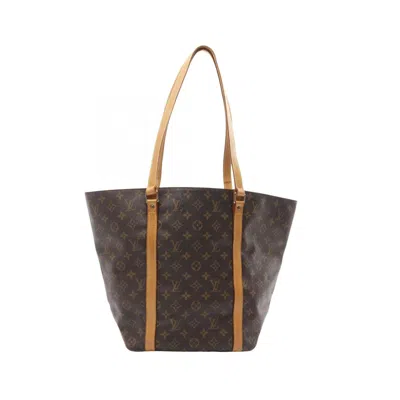 Pre-owned Louis Vuitton Monogram Brown Coated Canvas Tote Bag ()