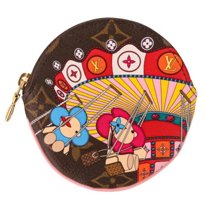 Pre-owned Louis Vuitton Monogram Brown Cotton Canvas Coin Purse/coin Case ()
