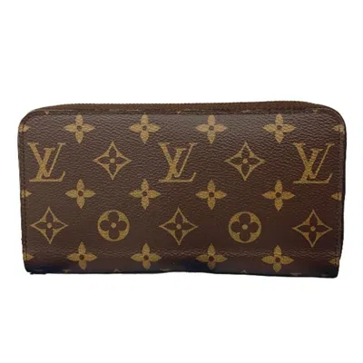 Pre-owned Louis Vuitton Monogram Brown Fuchsia Monogram Long Wallet (bi-fold) () In Brown, Fuchsia