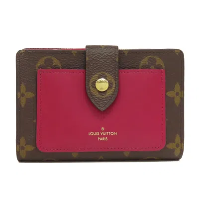 Pre-owned Louis Vuitton Monogram Brown Fuchsia Monogram Monogram Wallet (bi-fold) () In Multi