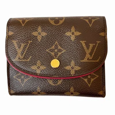 Pre-owned Louis Vuitton Monogram Brown Fuchsia Monogram Monogram Wallet (tri-fold) ()