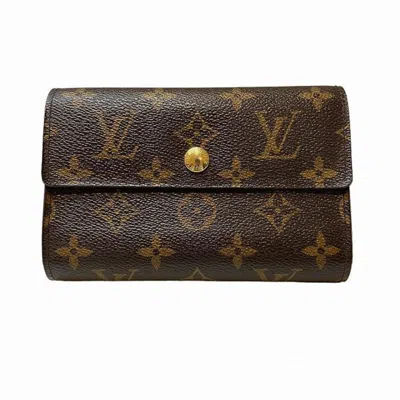 Pre-owned Louis Vuitton Monogram Brown Galle Monogram Monogram Wallet (tri-fold) () In Brown, Galle, Monogram