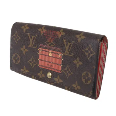 Pre-owned Louis Vuitton Monogram Brown Long Wallet (bi-fold) ()