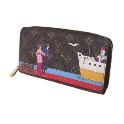 Pre-owned Louis Vuitton Monogram Brown Long Wallet (bi-fold) ()