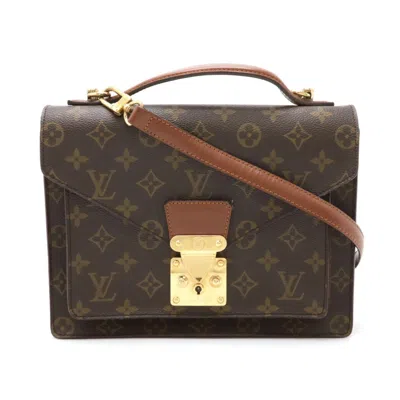 Pre-owned Louis Vuitton Monogram Brown Monogram Clutch Bag Handbag Shoulder Bag ()