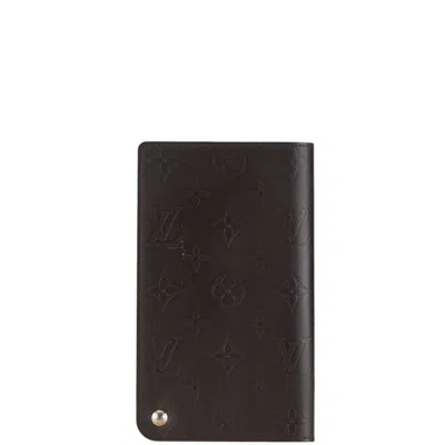 Pre-owned Louis Vuitton Monogram Brown Monogram Glacé Leather Wallet (bi-fold) () In Brown, Monogram Glacé