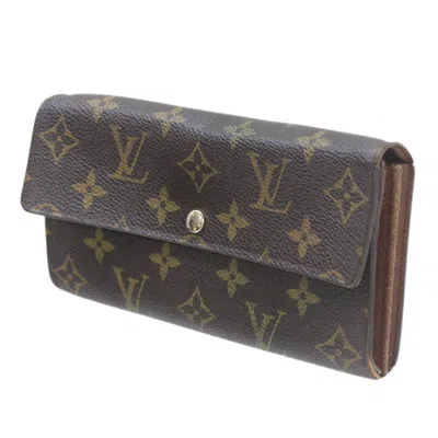 Pre-owned Louis Vuitton Monogram Brown Monogram Long Wallet (bi-fold) ()