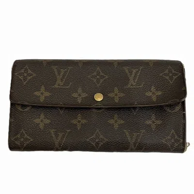 Pre-owned Louis Vuitton Monogram Brown Monogram Long Wallet (bi-fold) ()