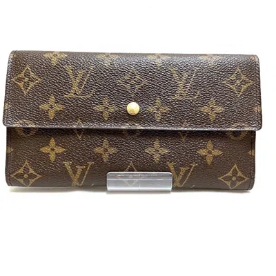 Pre-owned Louis Vuitton Monogram Brown Monogram Long Wallet (bi-fold) ()