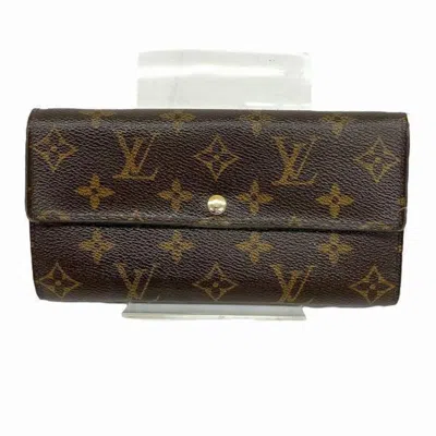 Pre-owned Louis Vuitton Monogram Brown Monogram Long Wallet (bi-fold) ()