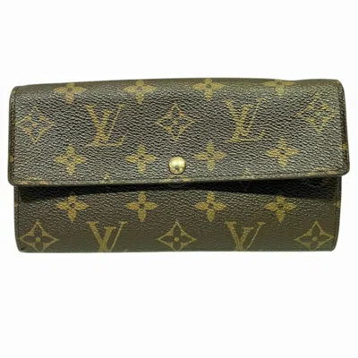 Pre-owned Louis Vuitton Monogram Brown Monogram Long Wallet (bi-fold) ()