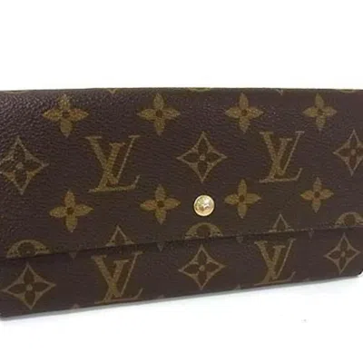 Pre-owned Louis Vuitton Monogram Brown Monogram Long Wallet (bi-fold) ()