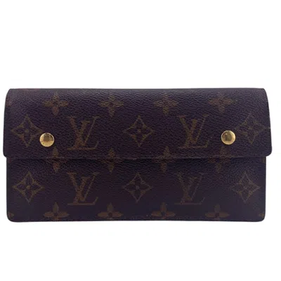 Pre-owned Louis Vuitton Monogram Brown Monogram Long Wallet (bi-fold) ()