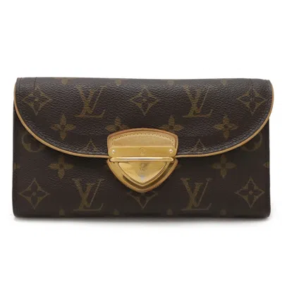 Pre-owned Louis Vuitton Monogram Brown Monogram Long Wallet (tri-fold) ()
