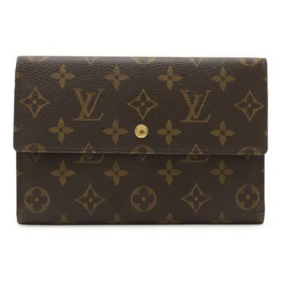 Pre-owned Louis Vuitton Monogram Brown Monogram Long Wallet (tri-fold) ()