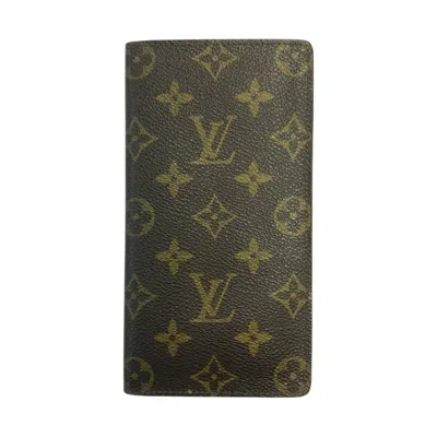 Pre-owned Louis Vuitton Monogram Brown Monogram Monogram Bill Wallet (bi-fold) ()