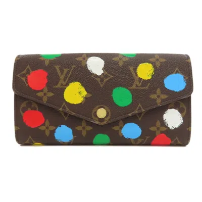 Pre-owned Louis Vuitton Monogram Brown Monogram Multi-color Monogram Long Wallet (bi-fold) ()