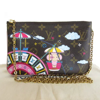 Pre-owned Louis Vuitton Monogram Brown Monogram Multi-color Monogram Pochette Shoulder Bag () In Brown, Monogram, Multi-color