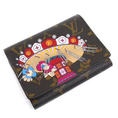 Pre-owned Louis Vuitton Monogram Brown Monogram Multi-color Monogram Wallet (tri-fold) () In Brown, Monogram, Multi-color