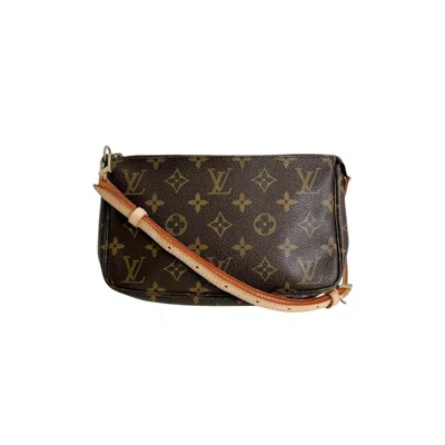 Pre-owned Louis Vuitton Monogram Brown Monogram Pochette Pouch Shoulder Bag ()