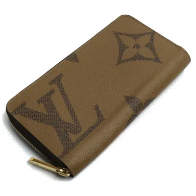 Pre-owned Louis Vuitton Monogram Brown Monogram Reverse Monogram Reverse Long Wallet (bi-fold) ()