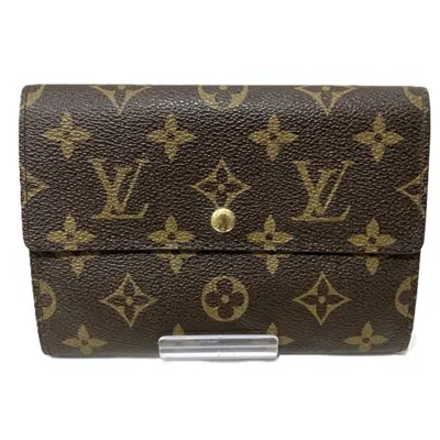 Pre-owned Louis Vuitton Monogram Brown Monogram Wallet (tri-fold) ()