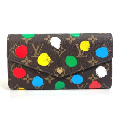 Pre-owned Louis Vuitton Monogram Brown Multi-color Monogram Long Wallet (bi-fold) ()