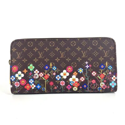 Pre-owned Louis Vuitton Monogram Brown Multi-color Monogram Long Wallet (bi-fold) ()
