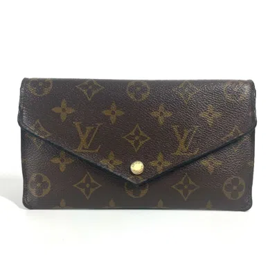 Pre-owned Louis Vuitton Monogram Brown Pink Monogram Long Wallet (bi-fold) () In Multi