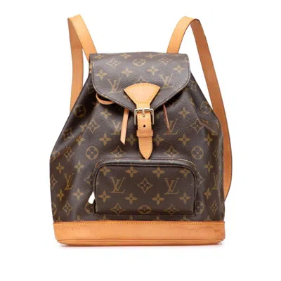 Pre-owned Louis Vuitton Monogram Brown Pvc Leather Backpack ()