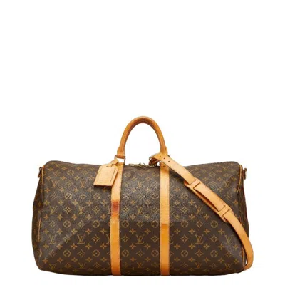 Pre-owned Louis Vuitton Monogram Brown Pvc Leather Boston Bag Shoulder Bag ()