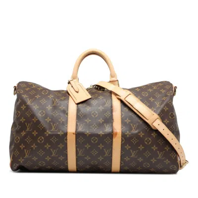 Pre-owned Louis Vuitton Monogram Brown Pvc Leather Boston Bag Shoulder Bag ()