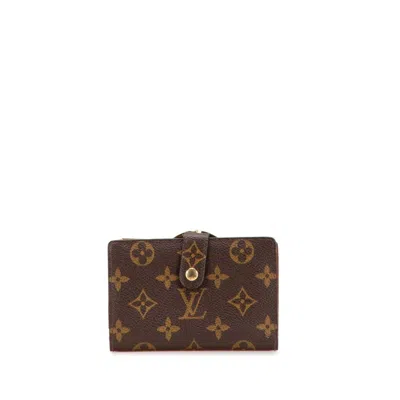 Pre-owned Louis Vuitton Monogram Brown Pvc Leather Wallet (bi-fold) ()