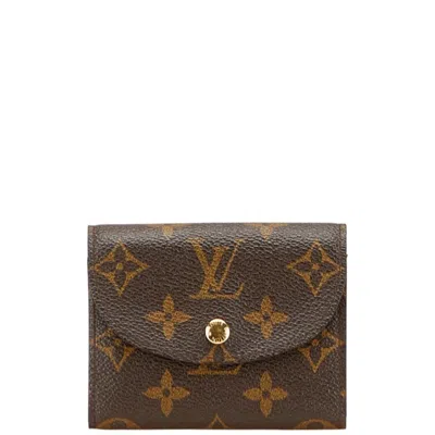 Pre-owned Louis Vuitton Monogram Brown Pvc Leather Wallet (tri-fold) ()