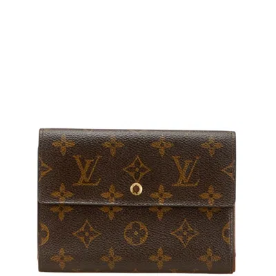 Pre-owned Louis Vuitton Monogram Brown Pvc Leather Wallet (tri-fold) ()