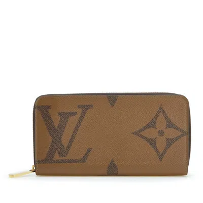 Pre-owned Louis Vuitton Monogram Brown Pvc Leather Wallet (tri-fold) ()