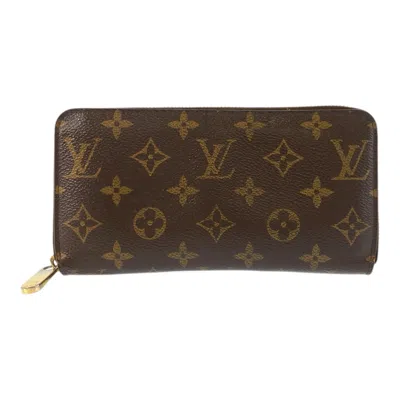 Pre-owned Louis Vuitton Monogram Brown Pvc Long Wallet (bi-fold) ()