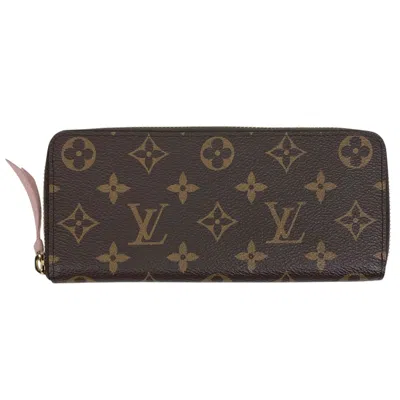 Pre-owned Louis Vuitton Monogram Brown Rose Ballerine Monogram Long Wallet (bi-fold) () In Brown, Rose Ballerine