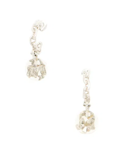 Pre-owned Louis Vuitton Monogram Bubble Inclusion Hoop Earrings (authentic Pre-loved)