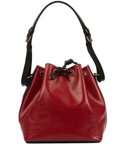 Pre-owned Louis Vuitton Monogram Bucket Bag In Red