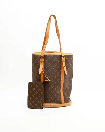 Pre-owned Louis Vuitton Monogram Bucket Gm Bag In Brown
