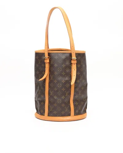Pre-owned Louis Vuitton Monogram Bucket Gm Bag In Brown