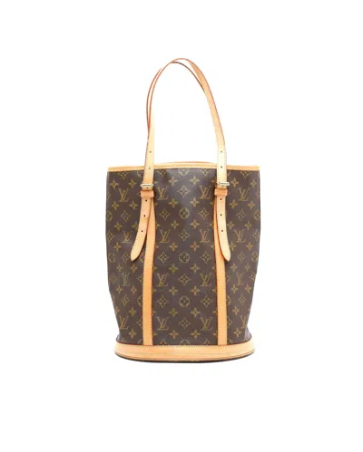 Pre-owned Louis Vuitton Monogram Bucket Gm Tote Bag In Brown