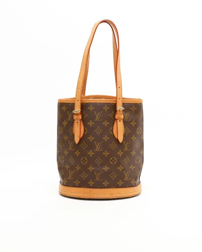Pre-owned Louis Vuitton Monogram Bucket Pm Bag In Brown