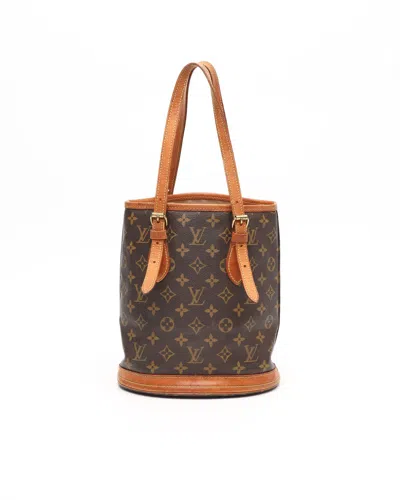 Pre-owned Louis Vuitton Monogram Bucket Pm Bag In Brown