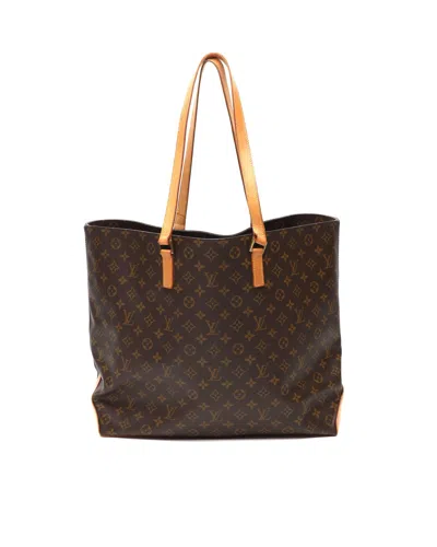 Pre-owned Louis Vuitton Monogram Cabas Alto Tote Bag In Brown