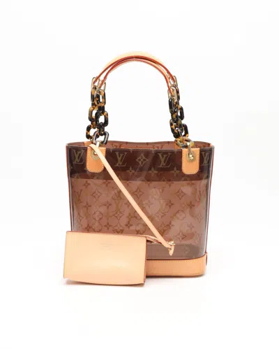 Pre-owned Louis Vuitton Monogram Cabas Ambre Pm Tote Bag In Brown