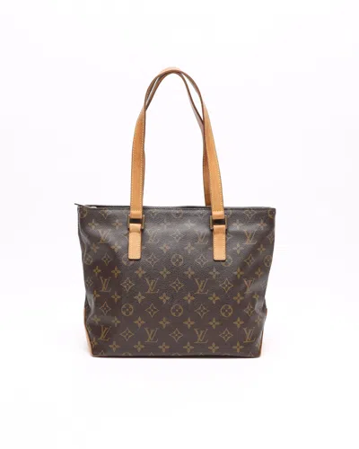 Pre-owned Louis Vuitton Monogram Cabas Piano Bag In Brown