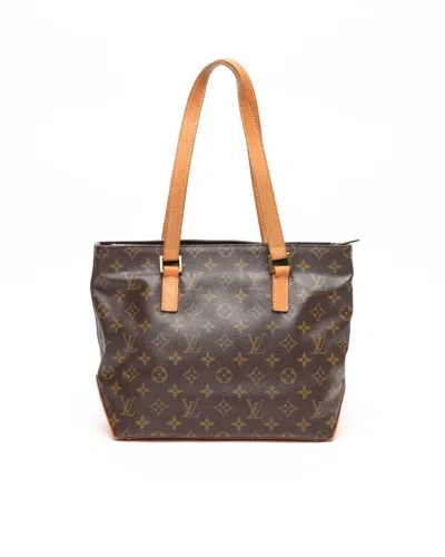 Pre-owned Louis Vuitton Monogram Cabas Piano Bag In Brown