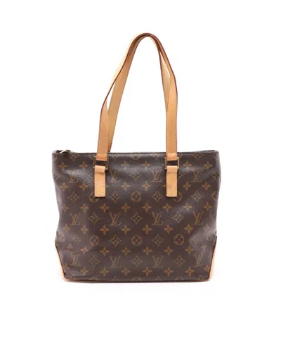 Pre-owned Louis Vuitton Monogram Cabas Piano Bag In Brown